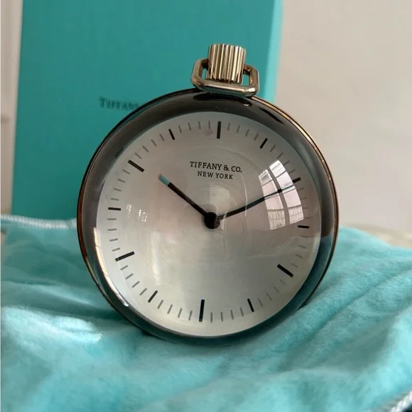 Tiffany & Co. Silver Desk Clock - Picture 2 of 4